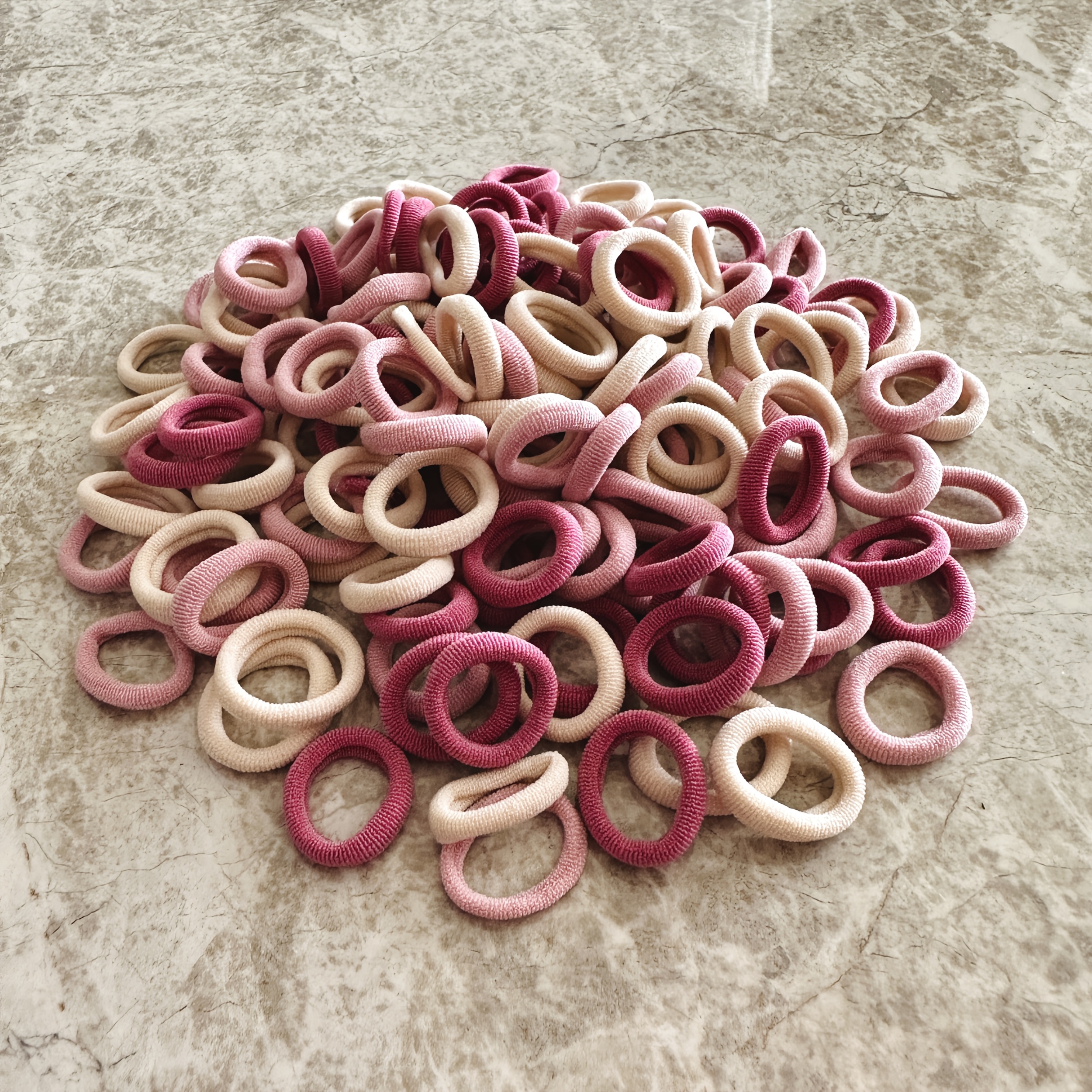 TEMU 65/115 piezas de mini ligas para el pelo tipo , coloridas y minimalistas, bandas para el pelo de elasticidad que no dañan—Ligas de punto que no