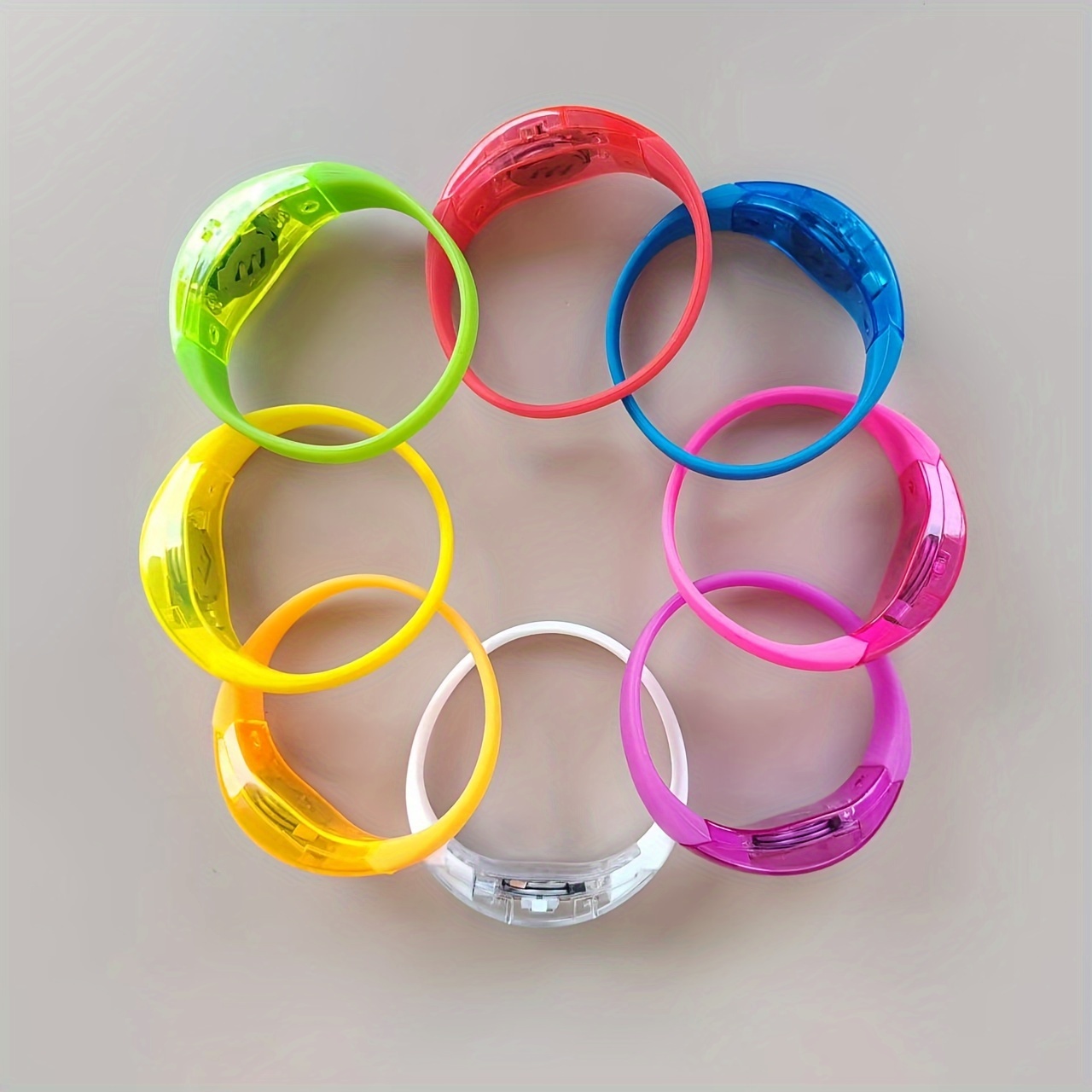 

New Silicone Wristband With Voice Controlled Sensing And Led Wristband Prop That Can Change Light