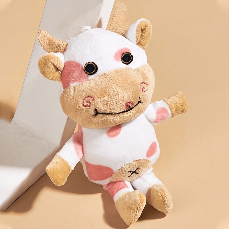

1pc Cartoon Cow Design Pet Grinding Teeth Plush Toy, Durable Chew Toy For Dog Interactive Supply