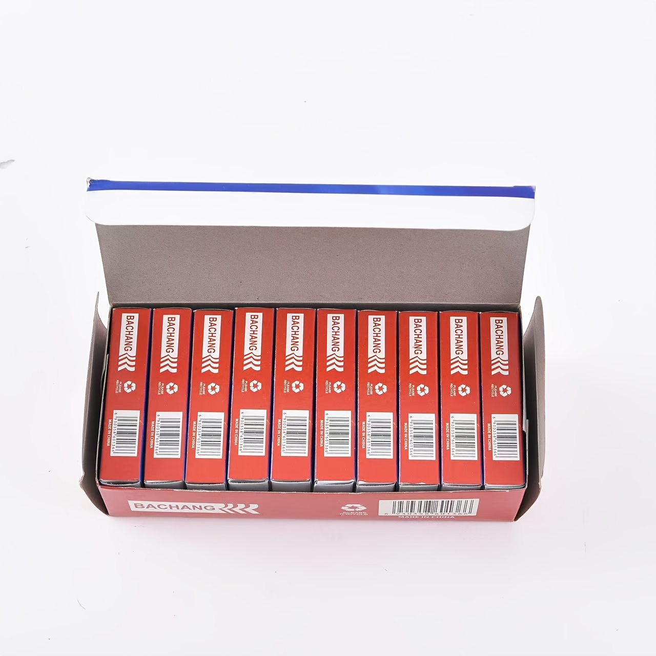 TEMU Agrafeuse avec Agrafes (10*1000 par Boîte) Agrafes en Acier Inoxydable, Agrafeuse Standard Capacité de 25 Feuilles, Fournitures de Bureau et