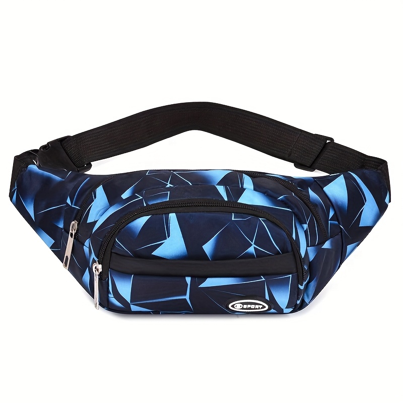 large capacity camouflage waist bag outdoor   trendy chest pack mens lightweight simple single shoulder crossbody bag multifunctional womens mobile   gear ultra thin running bag with random print
