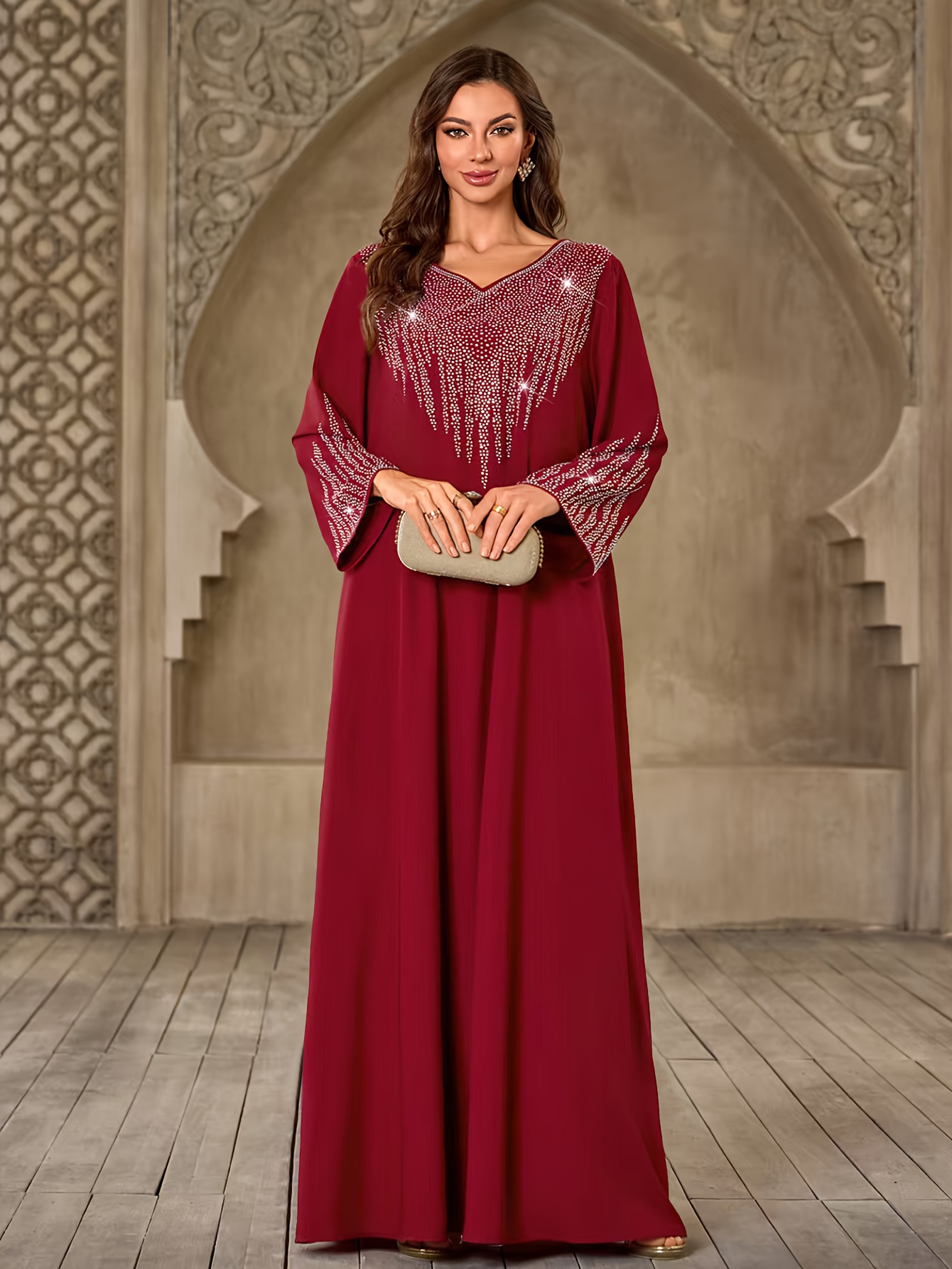 kuwait ladies dress middle eastern dubai ethnic loose robe womens Halter Midi
