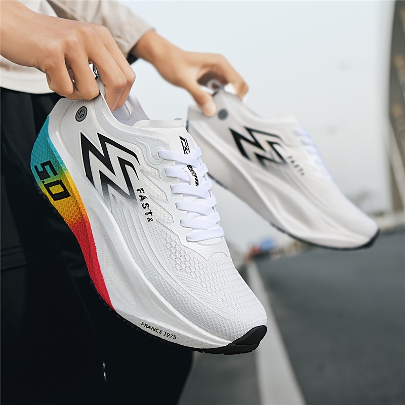 Feiran 5.0 Full Sole Carbon Plate Running Shoes Men's Competitive Ultra-Light Shock Absorbing Sports Shoes Casual Non-Slip Breathable Fashion Versatile A10