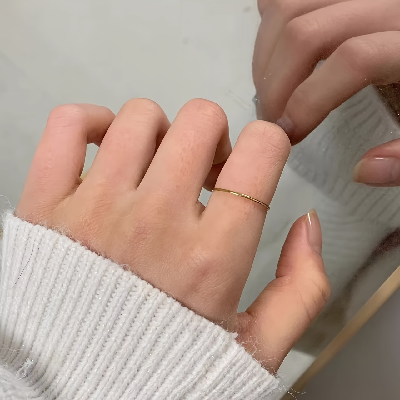 Everlastingly Titanium Steel Women'S Joint Ring
