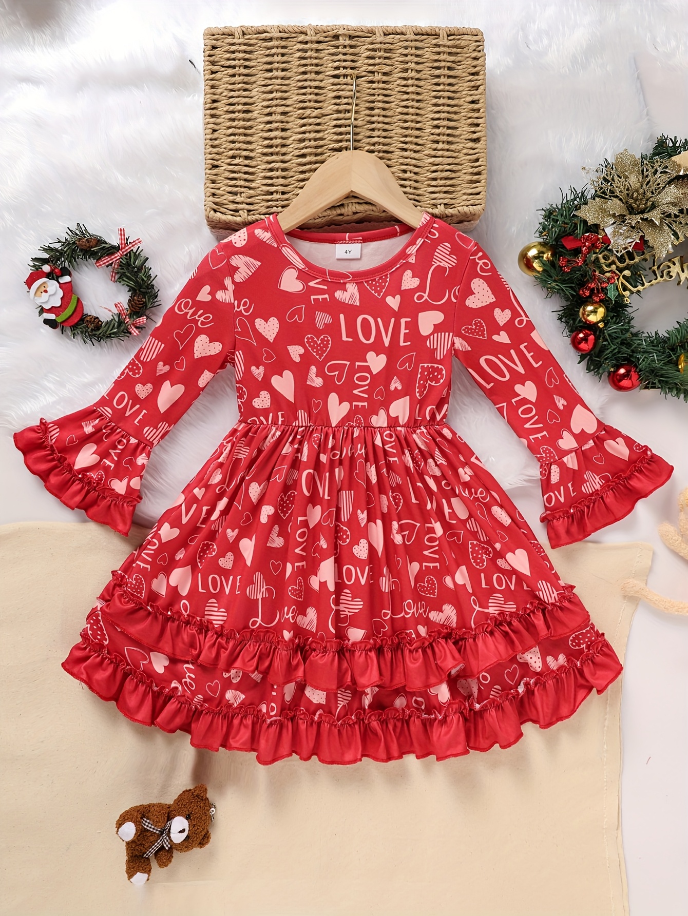 Heart Dress Little Girl Valentines Day Dresses Valentine Dresses