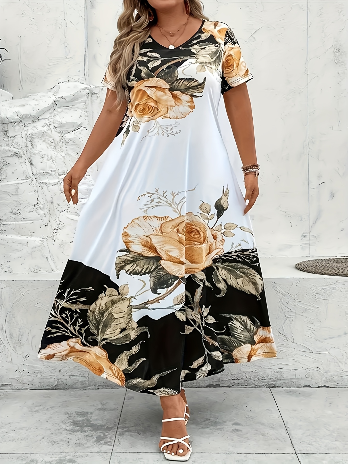 chinese dress ladies Saint Plunge Maxi Dress Black — Maxi Dresses main image 1