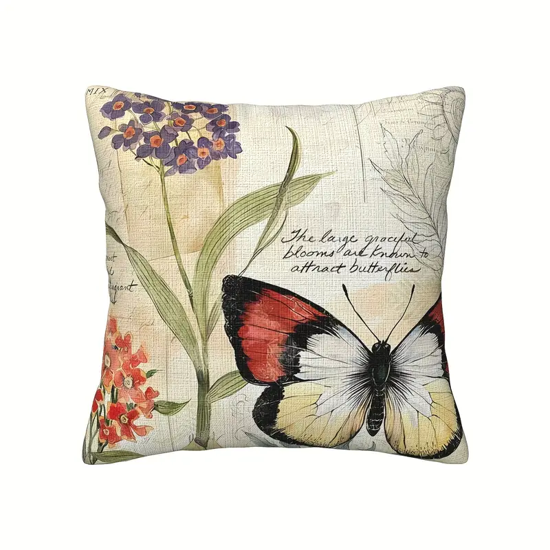 polyester material double sided printing 4pcs set retro polyester fiber pillow cover machine washable zipper opening and closing decorative farmhouse summer pillowcase for rooms 2d Product details 3