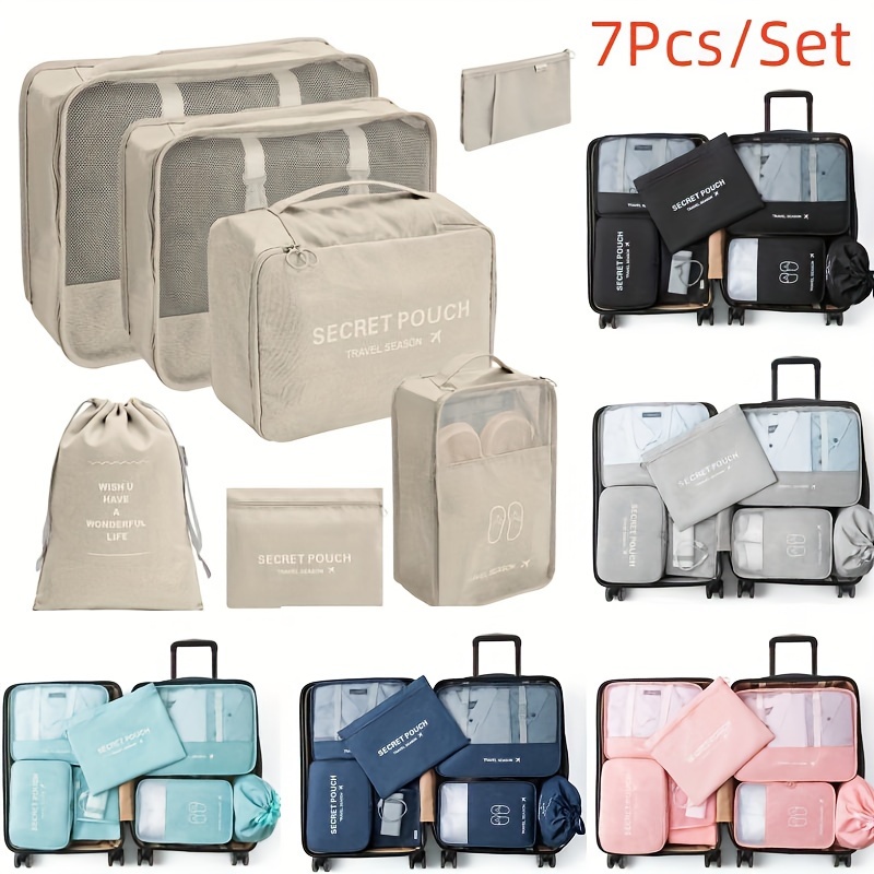 Packing Cubes Lightweight Travel Luggage Organizer Shoe Bag - Temu