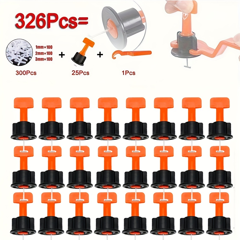 Kit Livellamento Piastrelle - 100 Pezzi Riutilizzabili Con Chiave, Per Pavimenti E Pareti - Foto 3