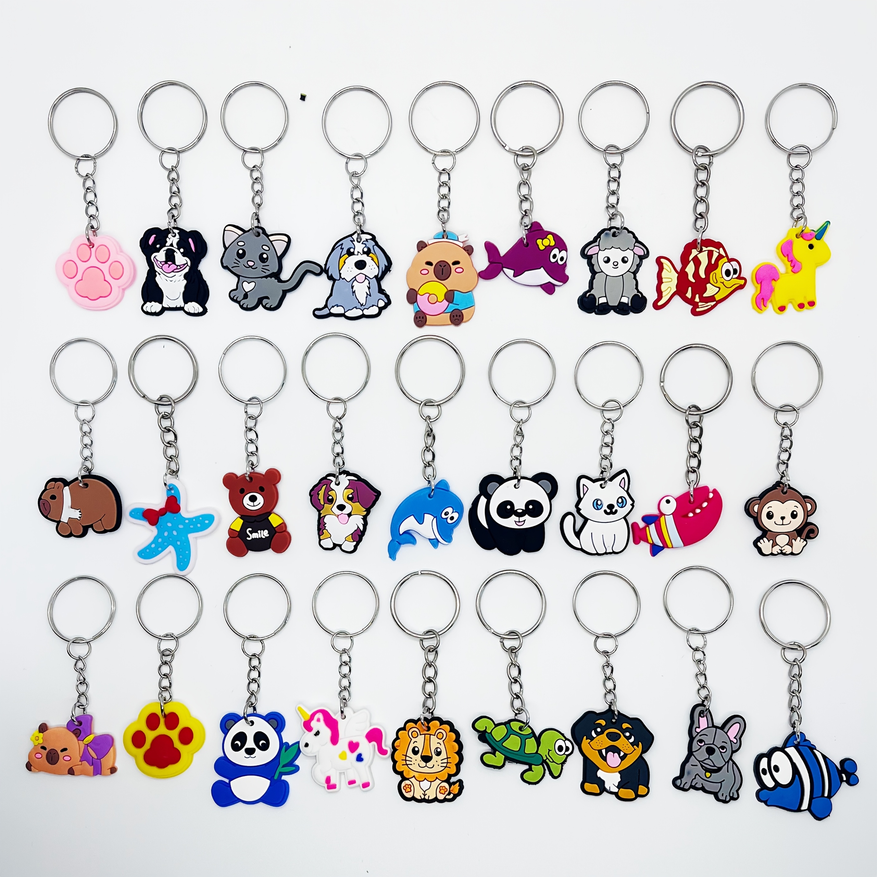 40 st anime cartoon pvc nyckelringar - Temu Sweden