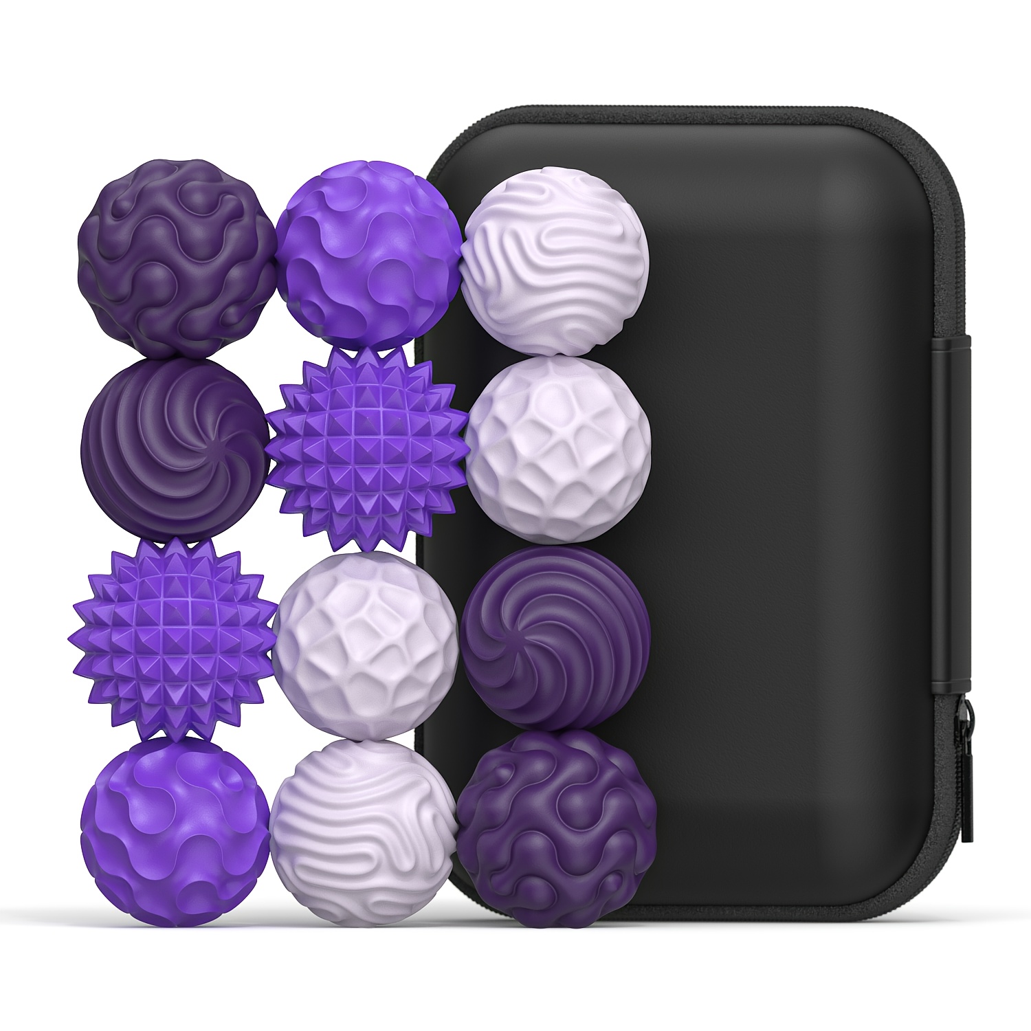 6 12pcs magnetic fidget balls textured relax hand exercise toys quiet sensory desk gift teens  