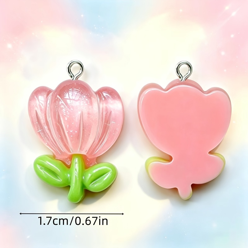 32pcs Assorted Floral Series Pendants for DIY Jewellery Making