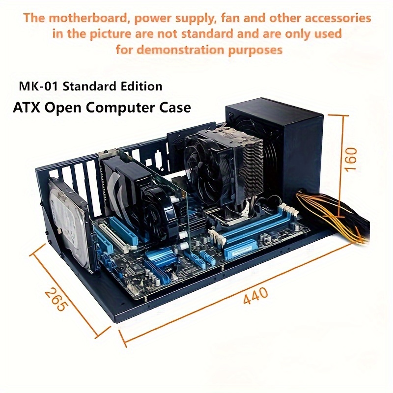 new open computer case thickened motherboard bracket e atx Temu