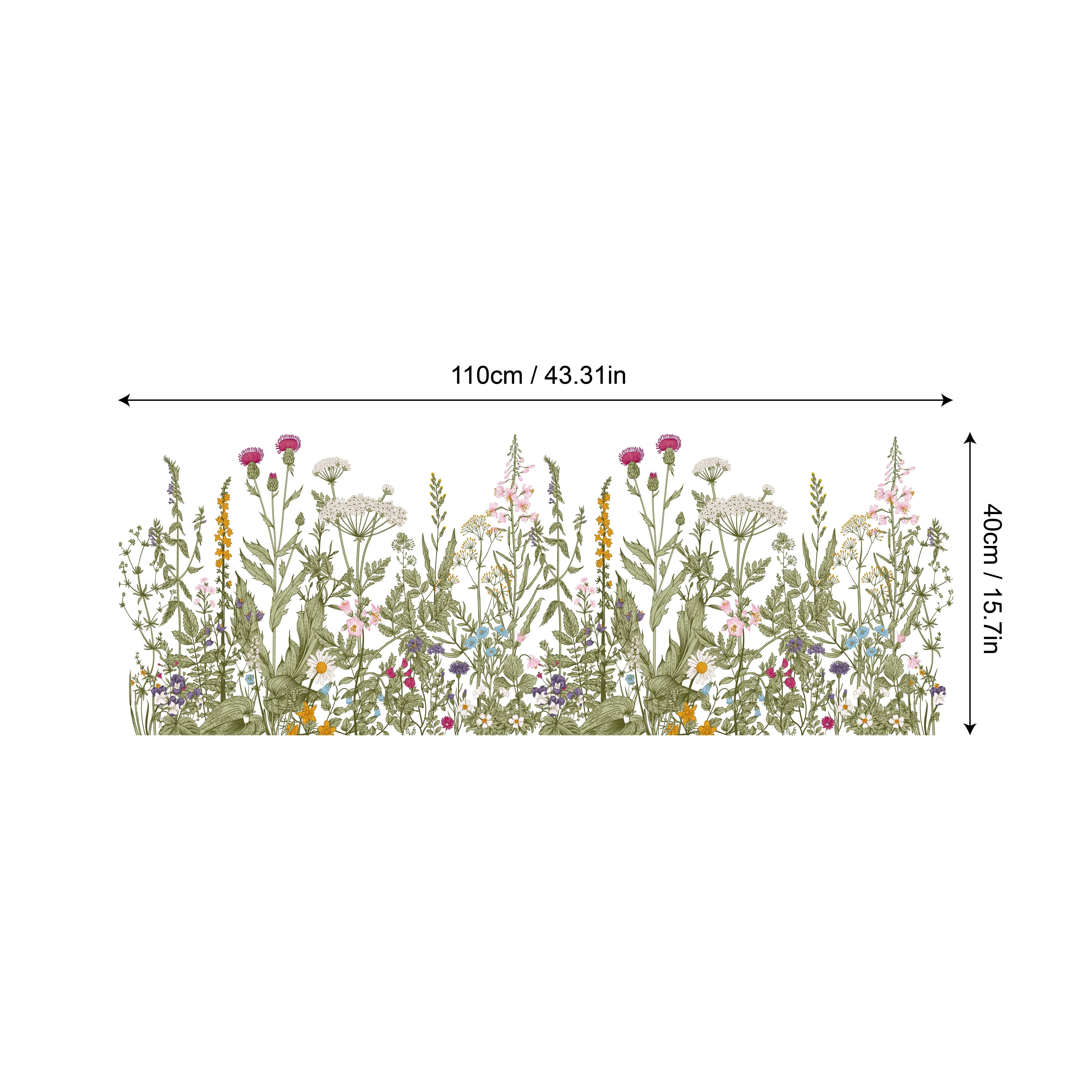 TEMU 1 pièce de film adhésif et Papillon Forêt Verte 40x110 cm - Décalque vinyle amovible colle, finition mate réutilisable pour décoration maison ou