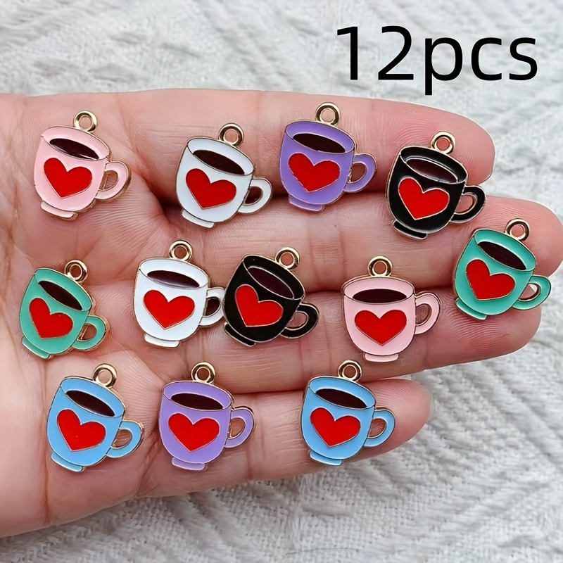 

12- Enamel Cup , Zinc Alloy Jewelry Making And Accessories For Diy Necklace, Keychain, And Projects