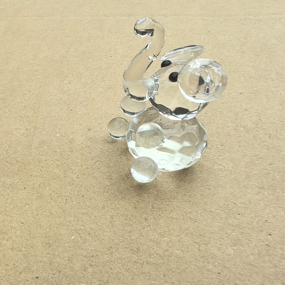 Image of Cute Crystal Elephant And Prism Sun Catchers, Window Crystal Prism Sun Catchers, Used For Indoor And Outdoor Christmas Decoration