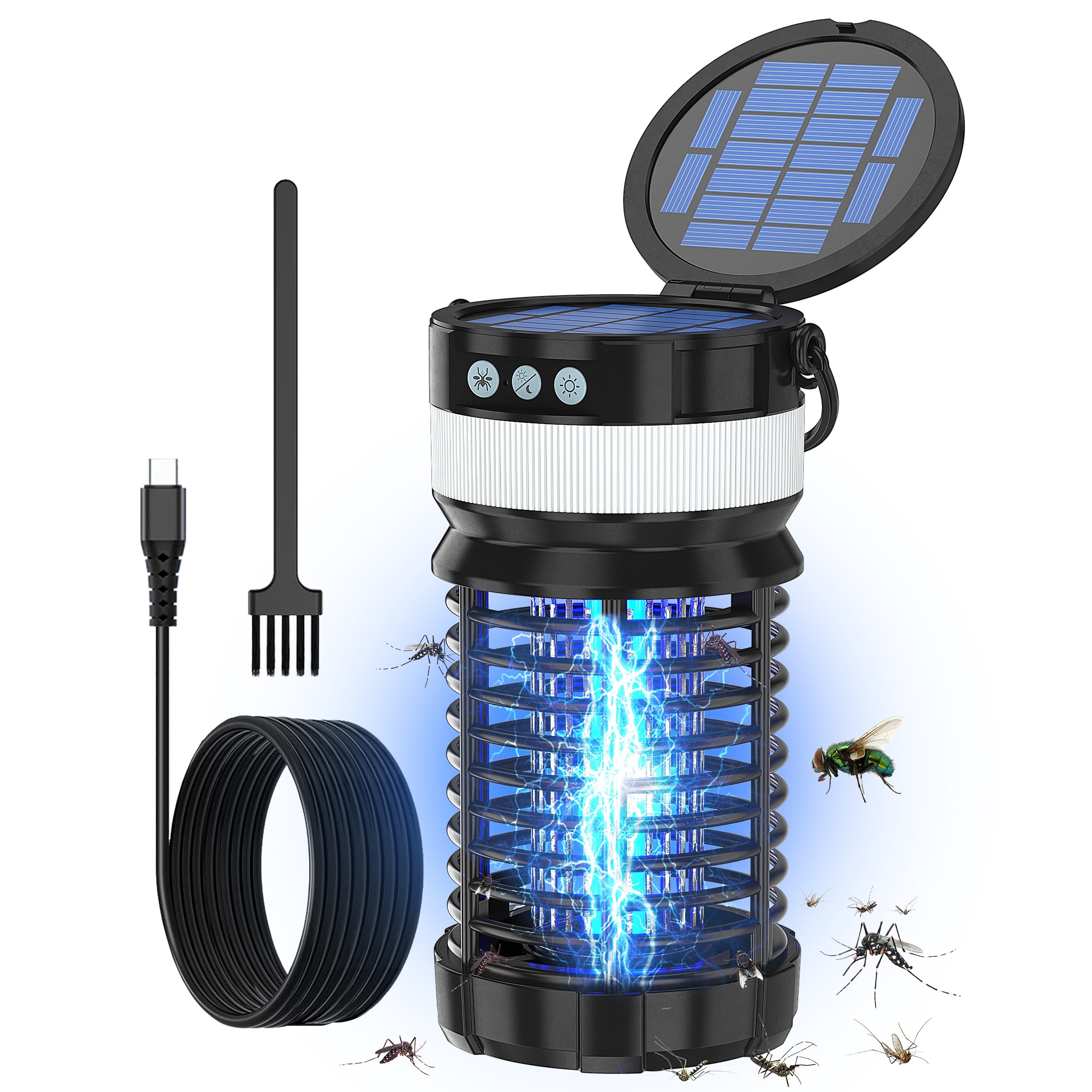 4000V Electric Mosquito Fly Bug Insect Zapper Killer Trap Lamp Stinger Pest  110V