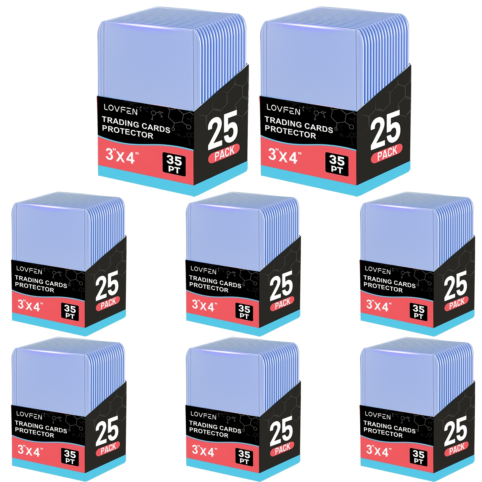 TEMU 200 Ct Lovfen Transparent 3"x4" Protective Cases | Suitable For Football Cards, Baseball Cards, Gaming Cards, Made Of High-refractive-index