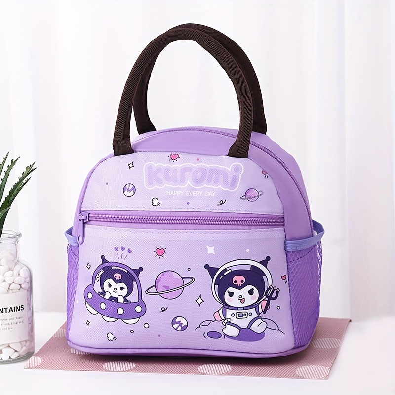 TEMU Anime Theme Lunch Bag, Lunch Box Bag, Cute Kurumi, Lunch Bag, Portable Lunch Bag, Lunch Box Bag, Zipper Closure Insulated Bag, Student Cartoon