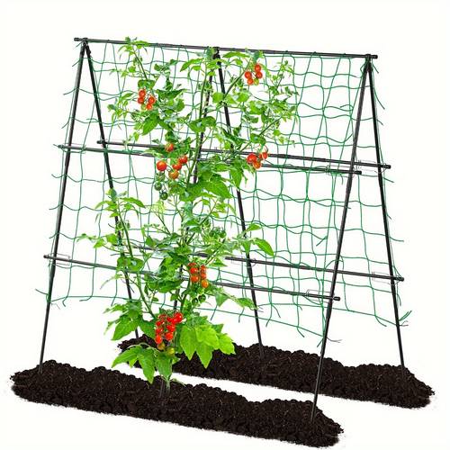 47 inch trellis for climbing plants outdoor a frame garden trellis for raised garden grow support with plant support clips grow support for cucumber tomato climbing plants and flowers