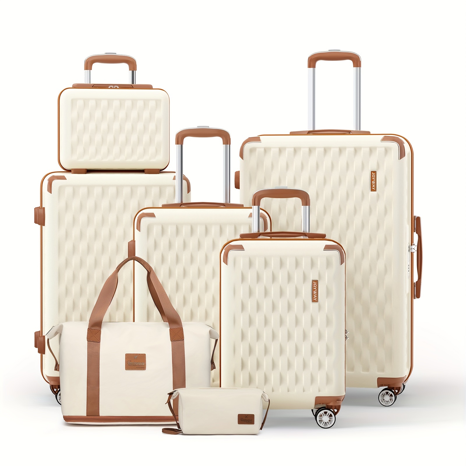Melalenia Hard Shell Luggage Set 3pcs/7pcs Set, 13 Inch, 18 Inch, 20 Inch, 24 Inch, 28 Inch Luggage, Carry On Luggage Set, Travel Luggage Set With Swivel Wheels, With Backpack And Wash Bag