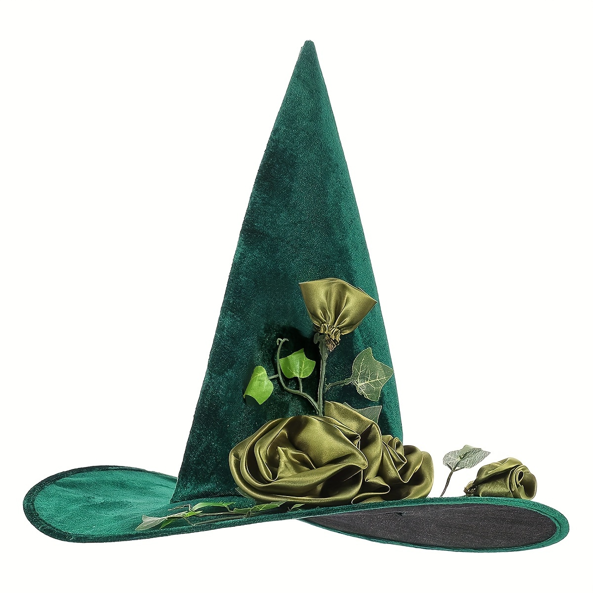 TEMU Halloween Witch Hat Floral Decor Tuba Ornament Vine Decor Party Decor Witch Hat
