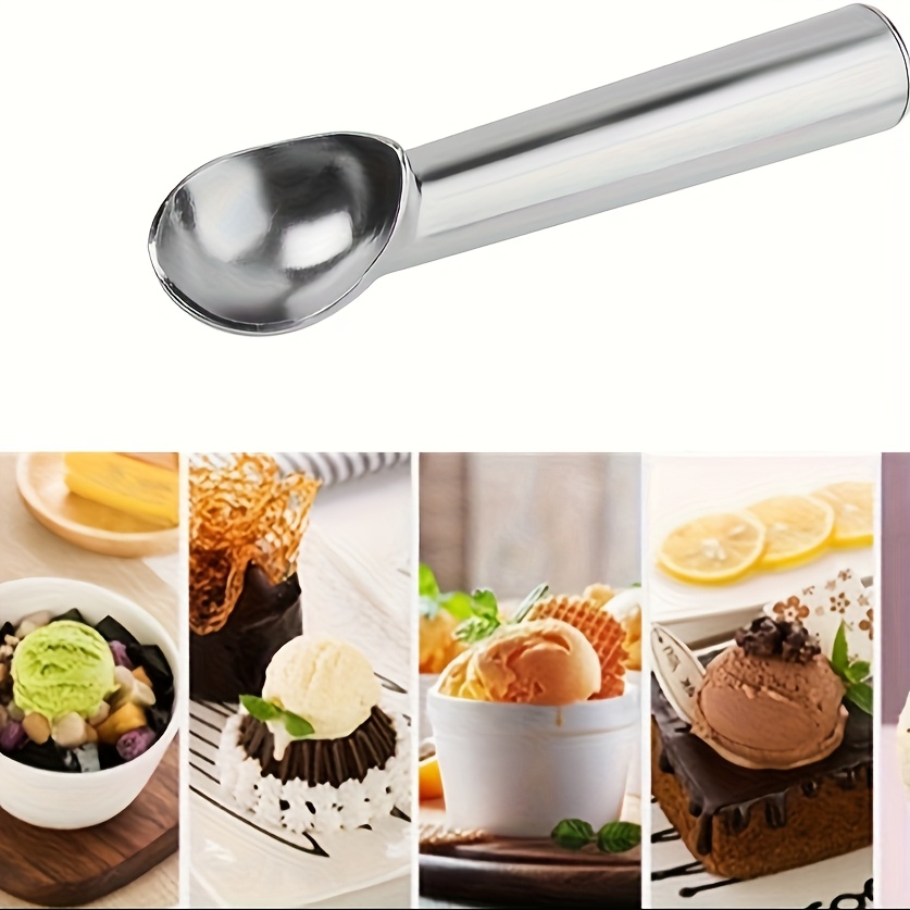 TEMU Pelle à glace auto- en métal aluminium, pelle à boules de glace, pelle à crème glacée, moule à boules de glace