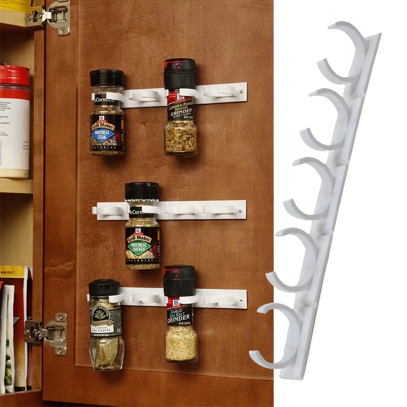 Gewürzregal Wandmontage Set Gewürzregal-Set 4er – Wandmontage, 29x6,5x6 Cm, Selbstklebend Oder Schraubbar, Für Schrank & Wand, Platzsparend, Rostfrei
