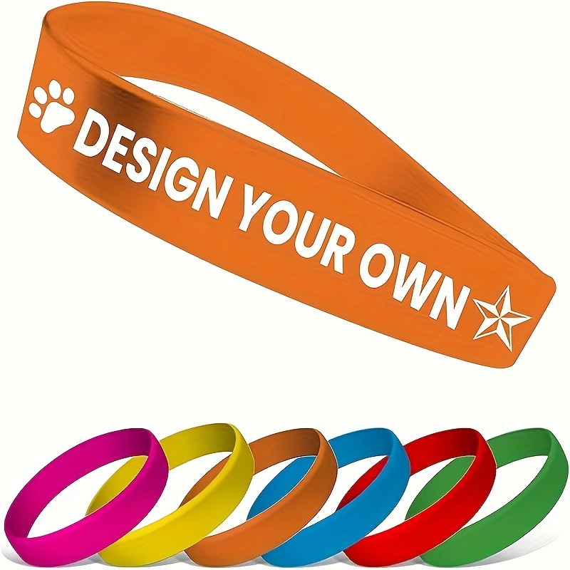 79pcs Customizable Silicone Bracelets with Paw Print Logo, Vibrant Colors