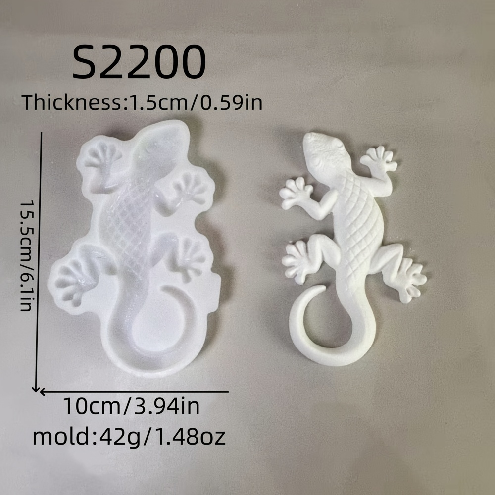 E-shop Harz Silikonform für ein halbes Relief Eidechsen Ornament, Kerzen Silikonform, Gips Ornament Silikonform, Silikonform für Heimdekoration,