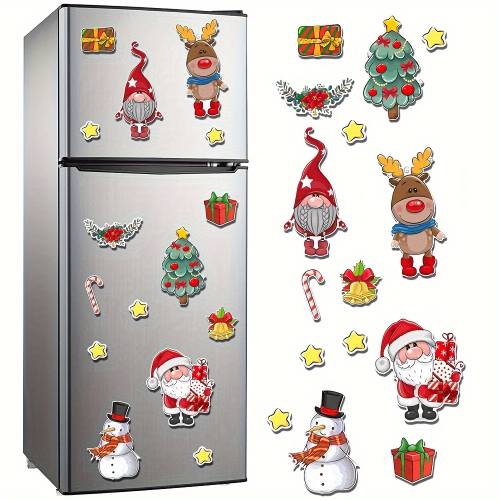 

15pcs Christmas Refrigerator Set - Decoration For , , , Car - Plastic, No Required