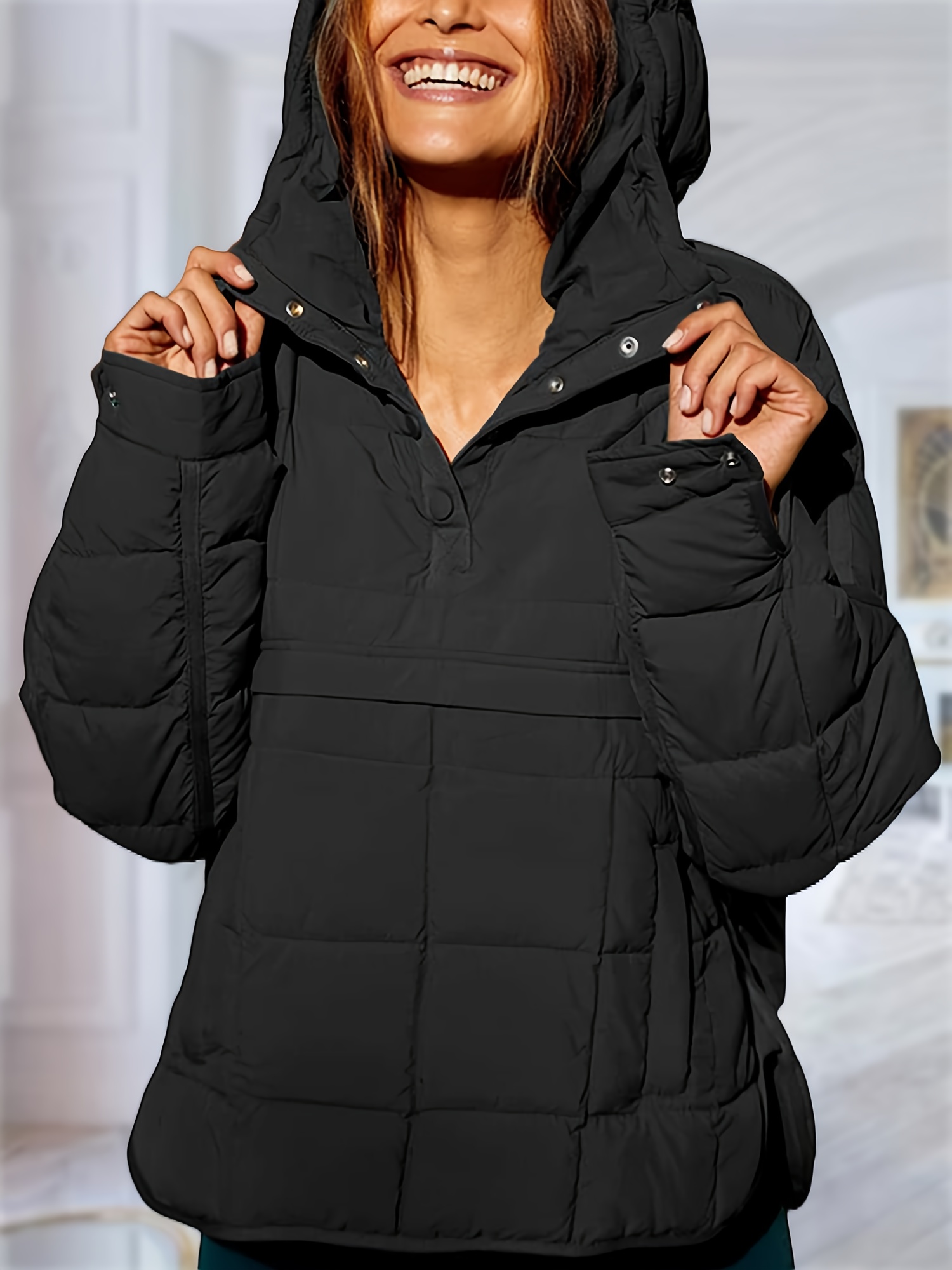295 Tommy Hilfiger Women's Blue Fur Hood Jacket Puffer Coat Size XXS *REPAIRED