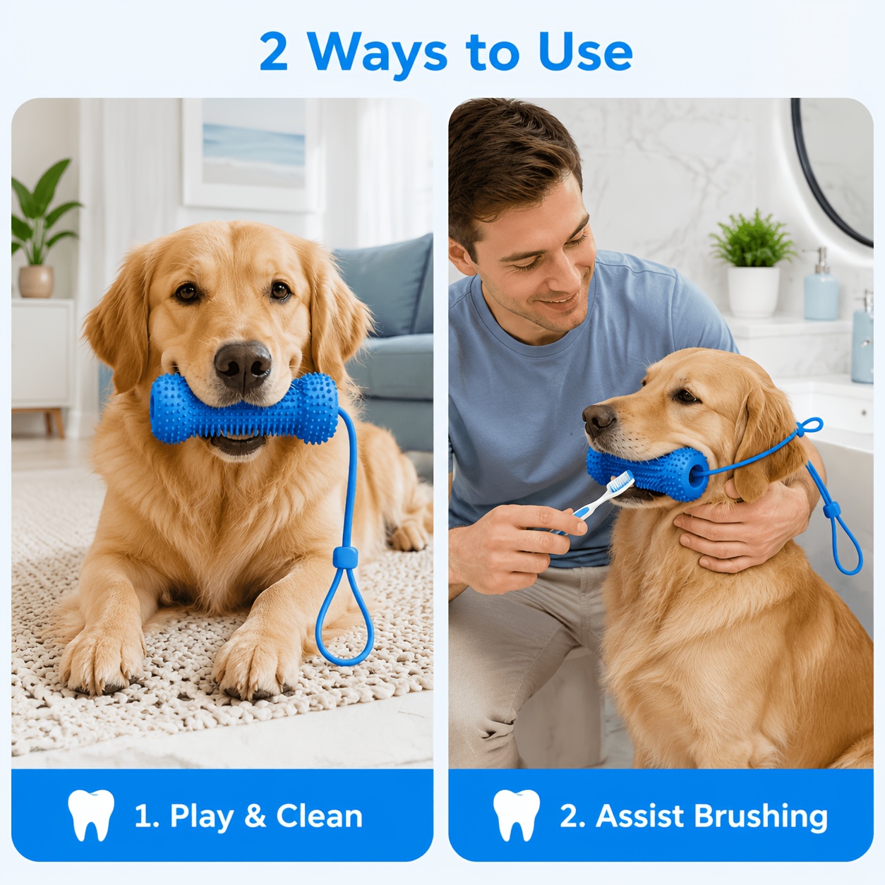 pet   and chew stick chew resistant dog teeth brush for cleaning   tied to dogs mouth to help   prevent scratching dog   stick dental cleaning and brushing in one suitable for small to large dogs Product details 3