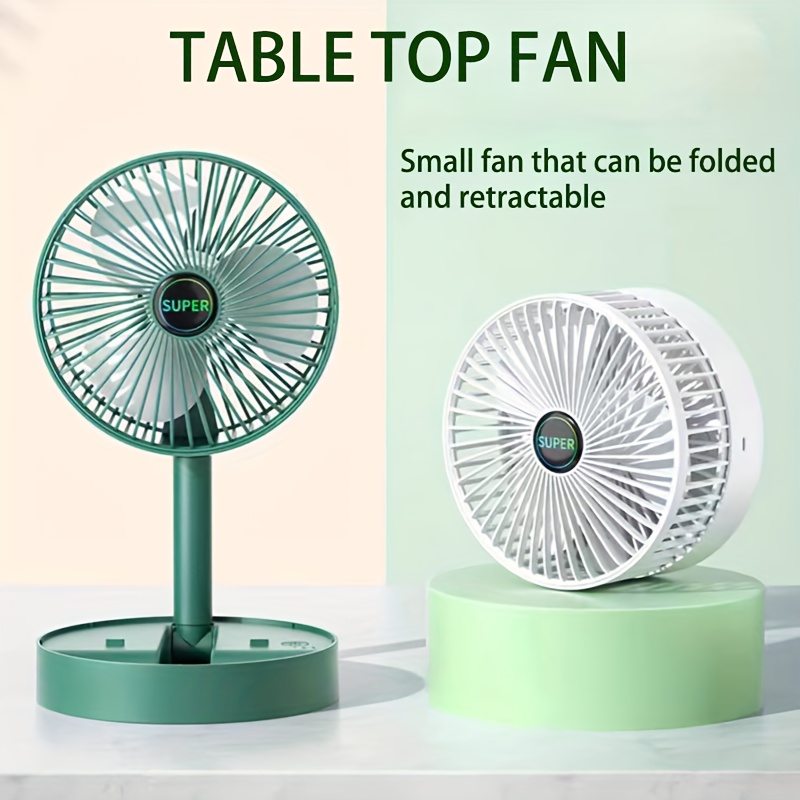 

Portable Desktop Fan Usb Small Fan Round Fan Desktop Mute Rechargeable Electric Fan Portable Electric Fan Home Kitchen Outdoor Camping Dormitory Office Air Circulation Fan