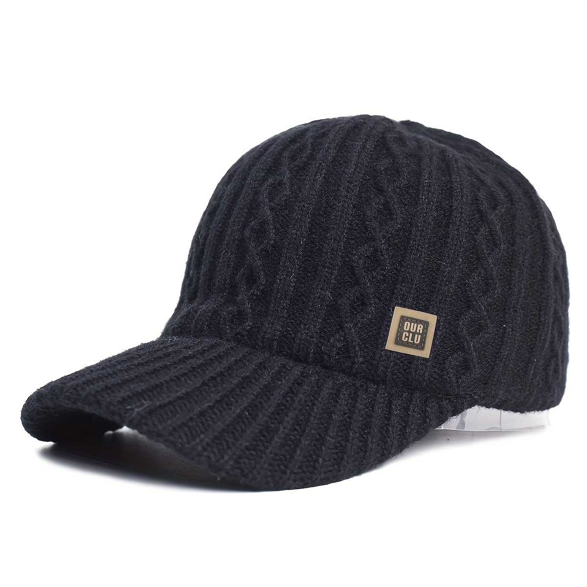 TEMU A Winter Baseball Cap In Korean Style, Fashionable And Face-slimming, Versatile And Warm, With A Duckbill Design