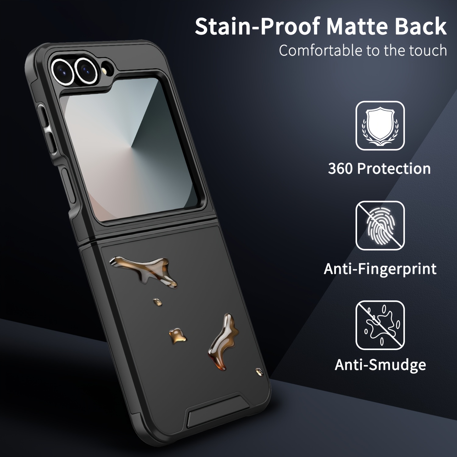 

Premium Pc+tpu 2-in-1 Magnetic Case Compatible With Samsung /5/4, Supports Wireless Charging, Anti-slip Design, Full Protection, And Drop Resistance For Foldable Phones.