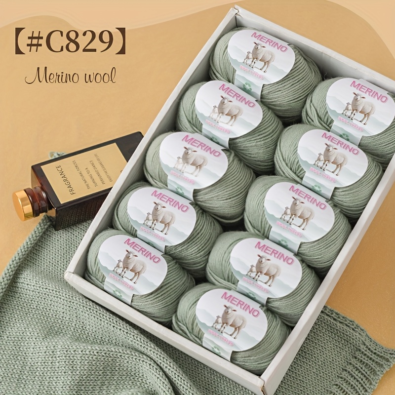 Luxury Merino Wool Yarn - Ultra Skeins (500g/17.6oz) - Premium Knitting & Crochet Yarn For Sweaters, Scarves, Hats