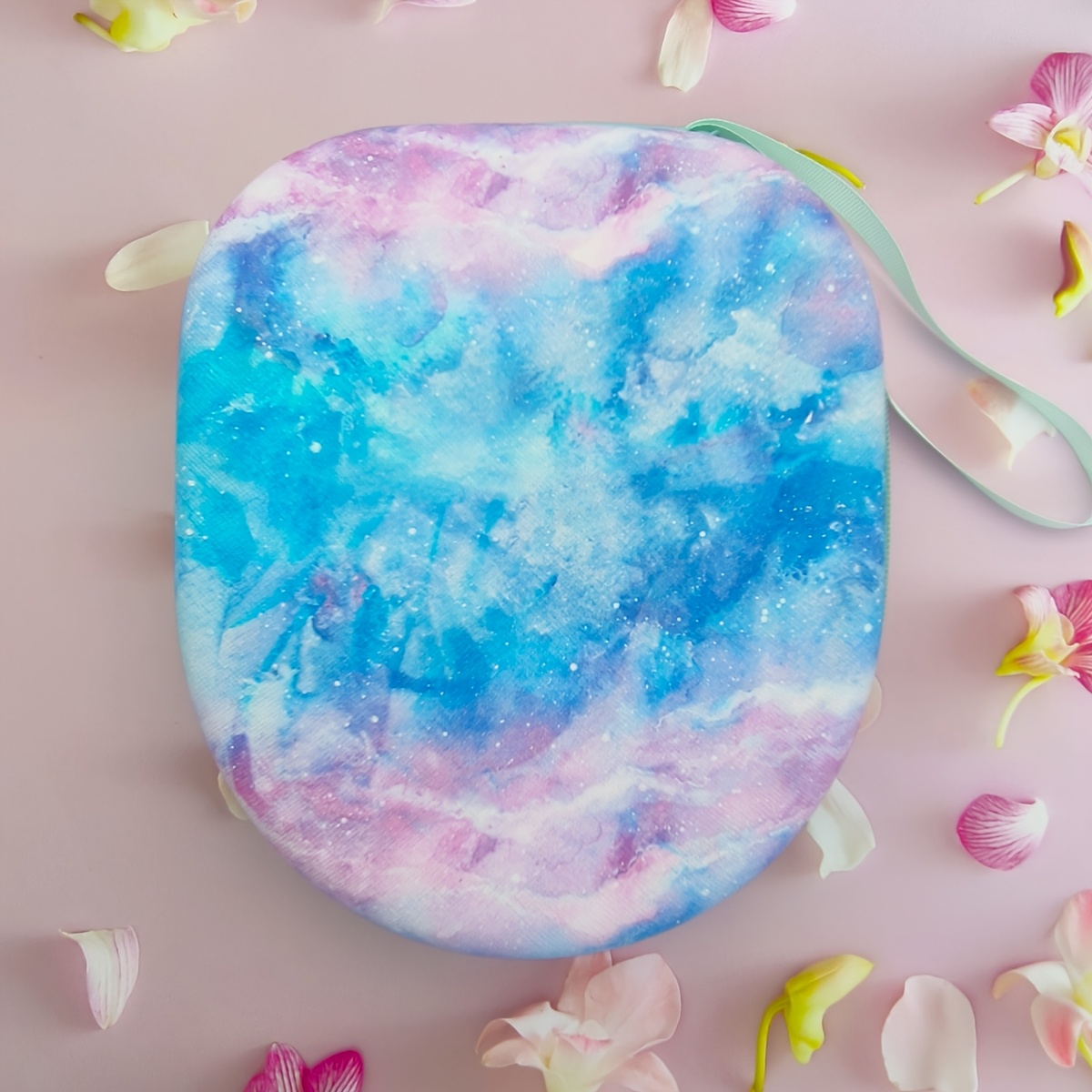Image of 1 Large Over-ear Headphone Storage Bag Storage Box, Digital Storage Bag Electronic Product Over-ear Headphone Charging Treasure Protective Cloth Bag Makeup Wash Storage Box