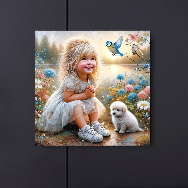 Image of Frameless 1 Set Super Exquisite 20cm X 20cm Diamond Painting Kit. 5d Set. Gemstone Art Painting With And Crafts Suitable For Beginners Adults Wall Decoration