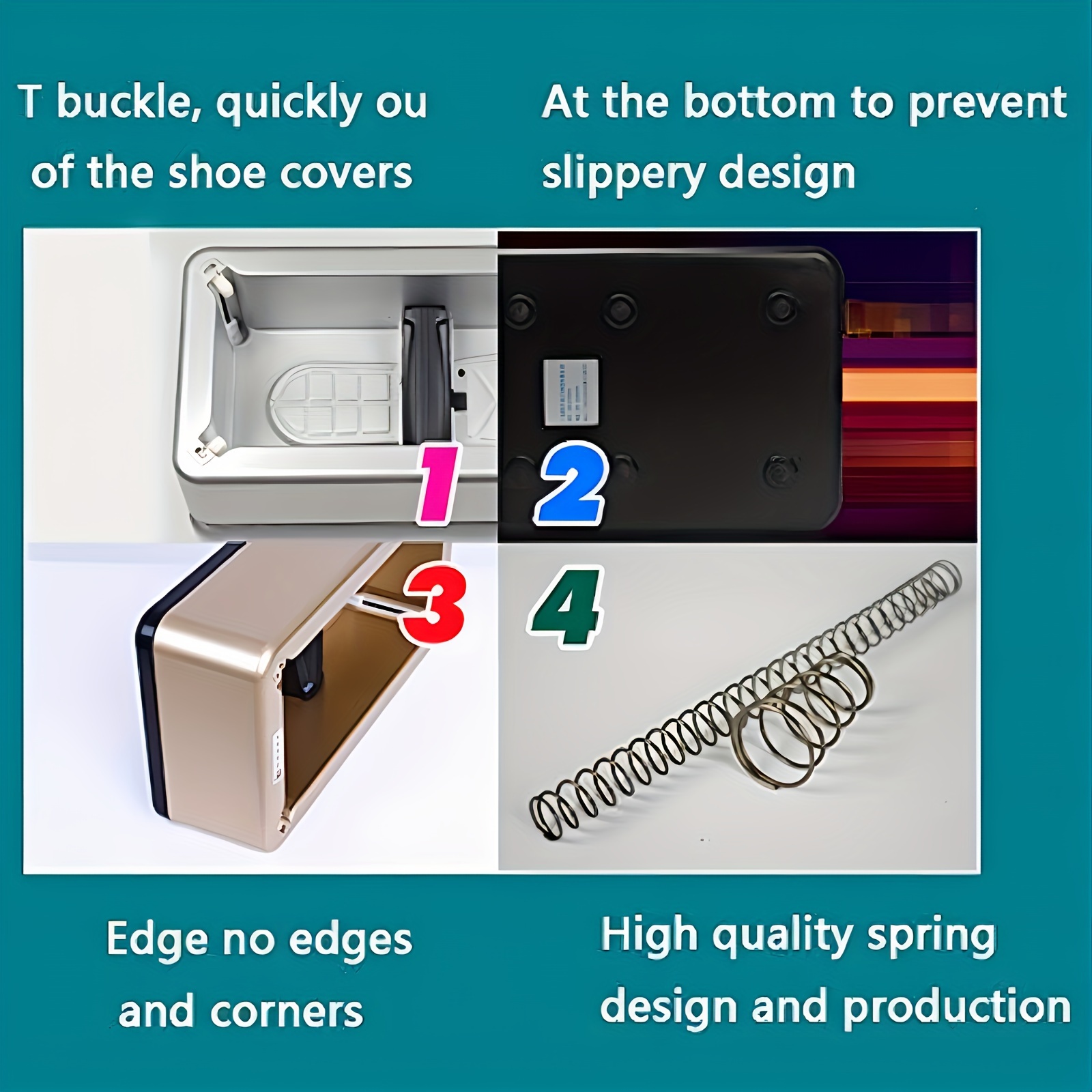 1pc automatic shoe cover machine for home office use carbon fiber abs material steel shell frame shoe cover dispenser details 2