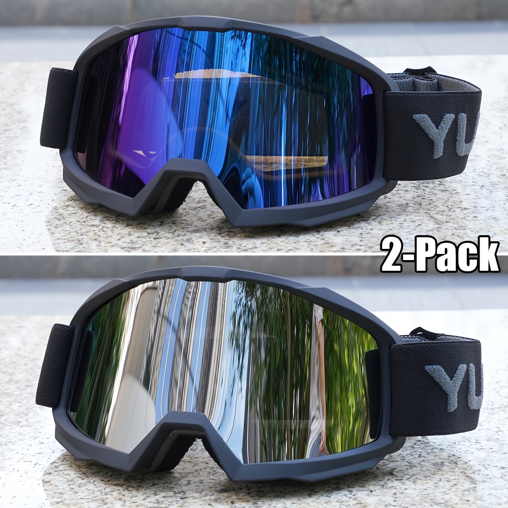2-Pack Trendy Ski Goggles Ultra Lightweight High Cost-Effective