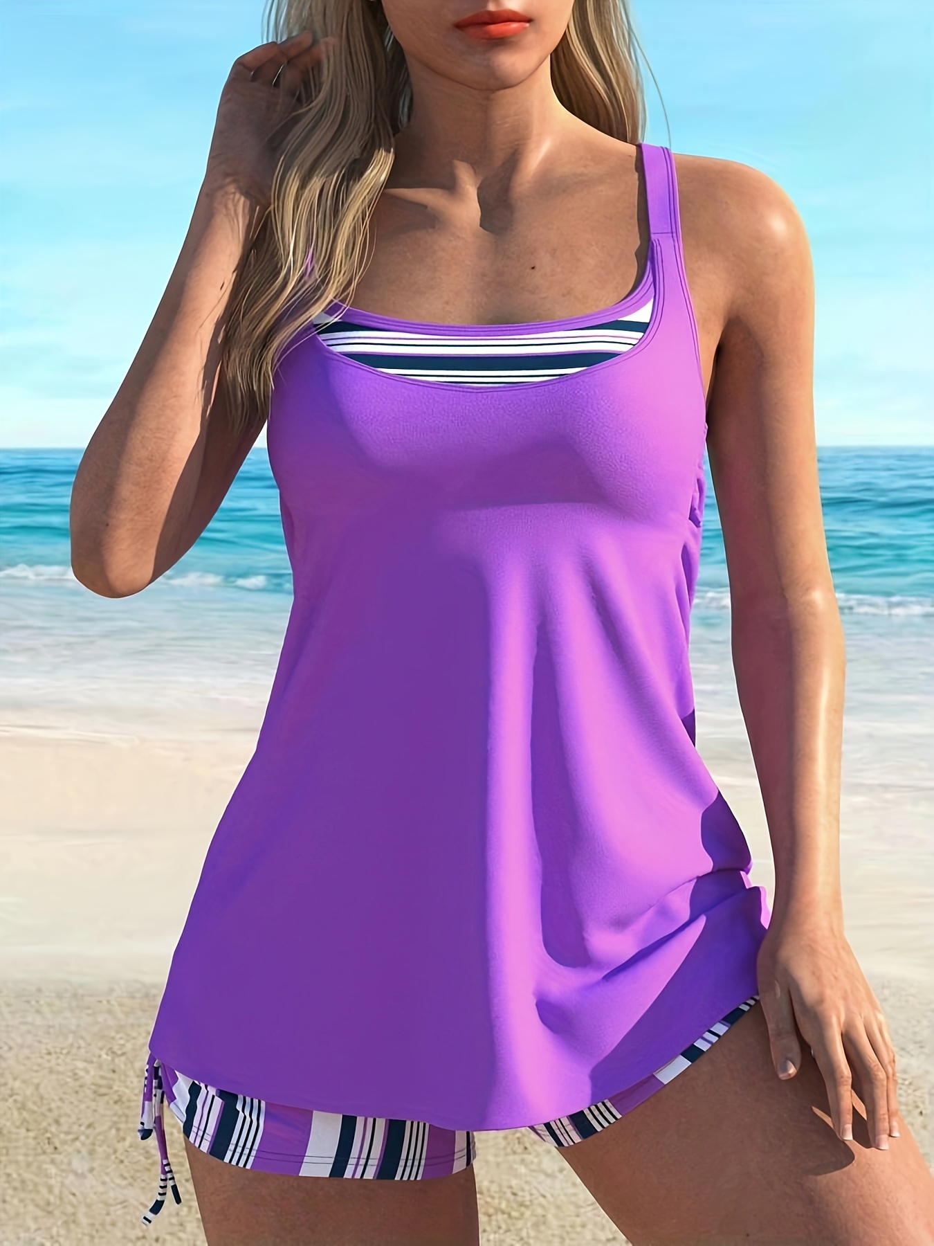 Purple Swimsuit - Temu