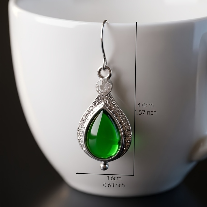 Women's Vintage Textured Silvery Drop Earrings