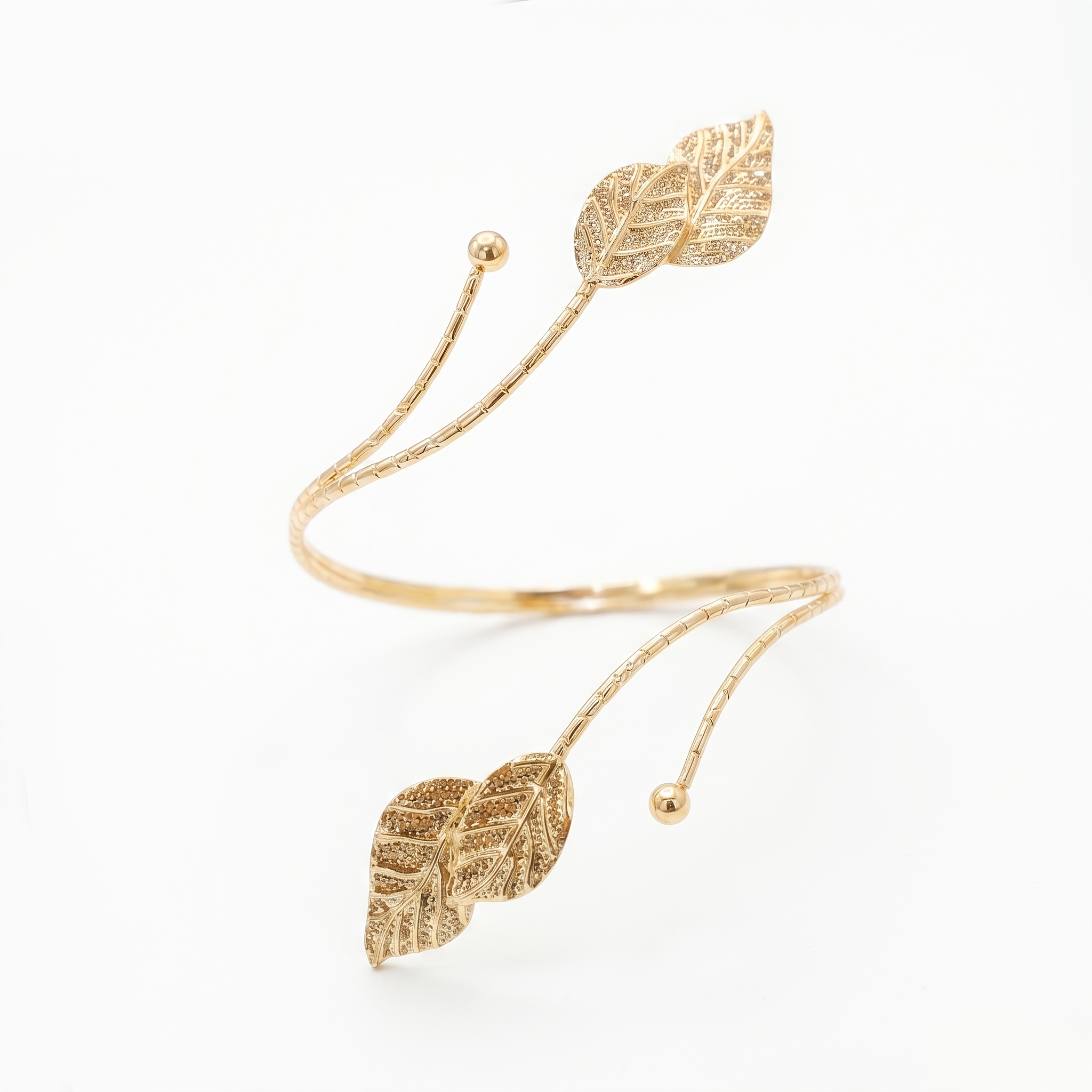 TEMU 1pc Bohemian Adjustable Spiral Bracelet For Women - Waterproof & Fade-resistant Suitable For Summer Beach Vacations, Daily Wear, Retro Botanical