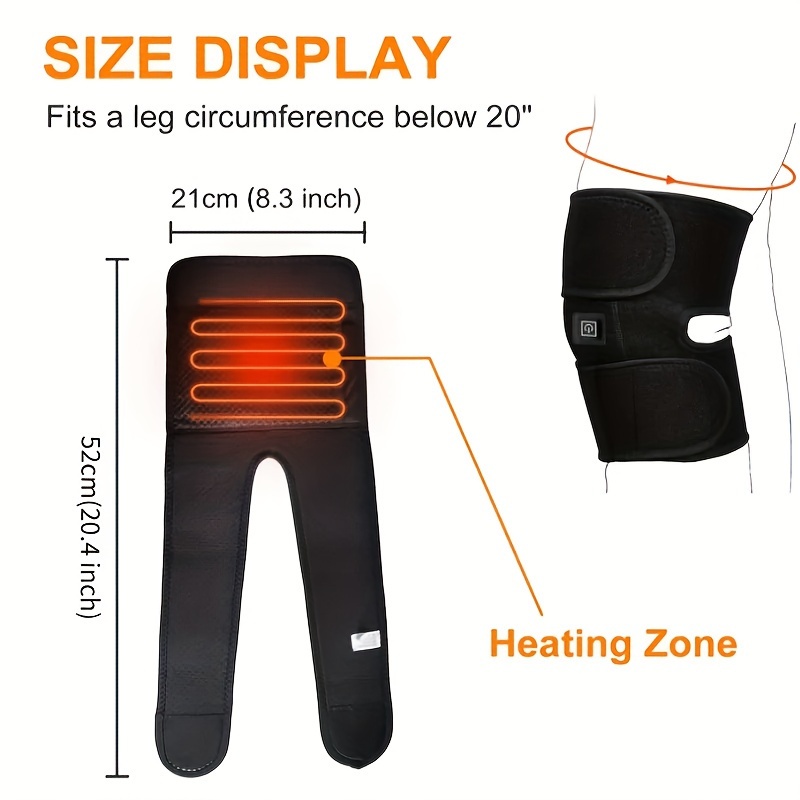 1pc Heated Knee Wrap with Electric Massage for Men And Women - Relaxing Leg Care And Warmth