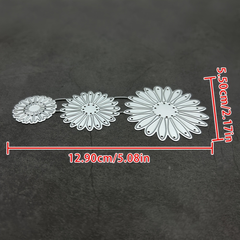 1pc Chrysanthemum Cutting Dies Flower Daisy Leaves Cutting Dies Stencils Scrapbooking Decorative Embossing Paper Party Wedding Card Making