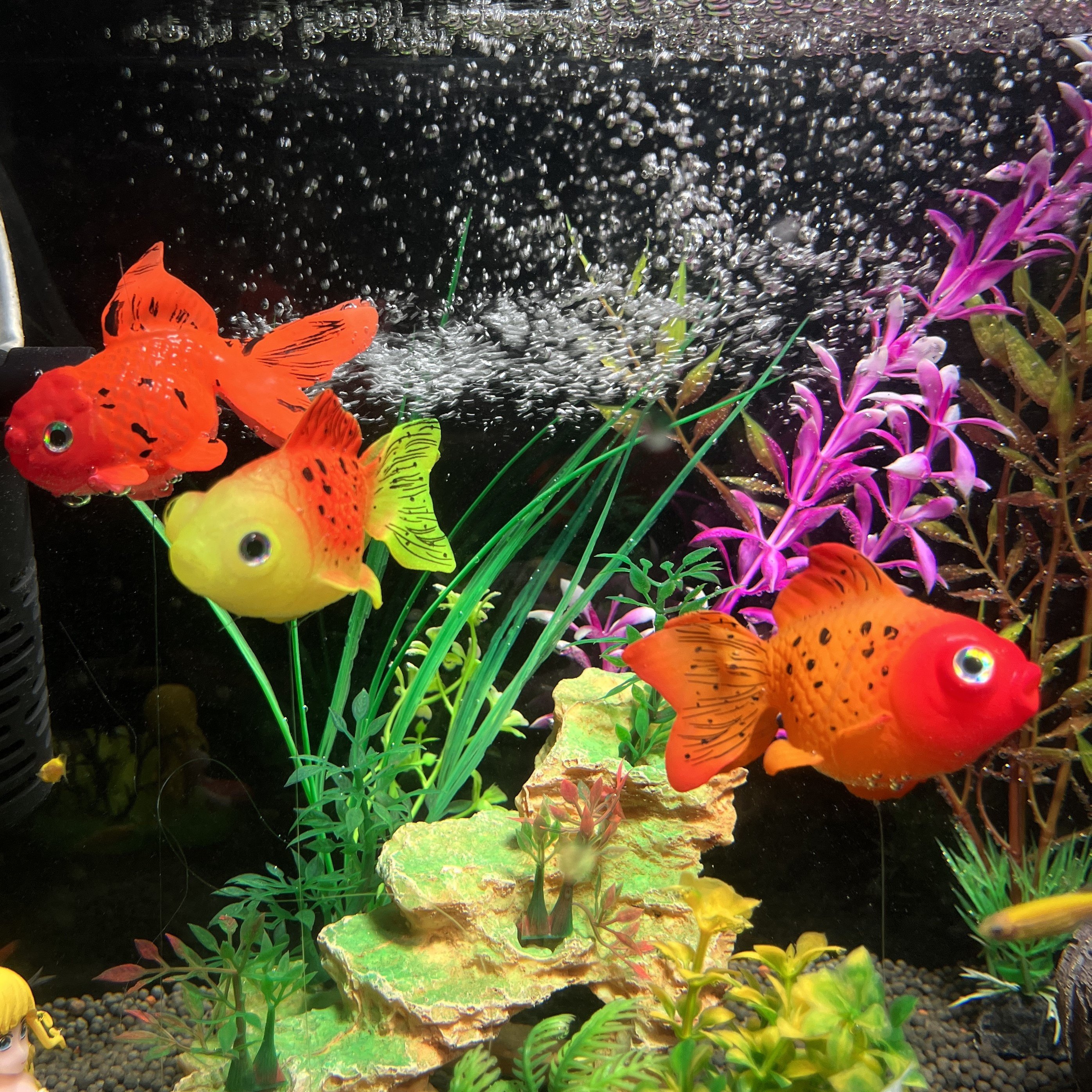 Piante Artificiali Per Acquario - 10 Pezzi Colorati Con Base, Decorazione Senza Manutenzione Per Pesci - Foto 11