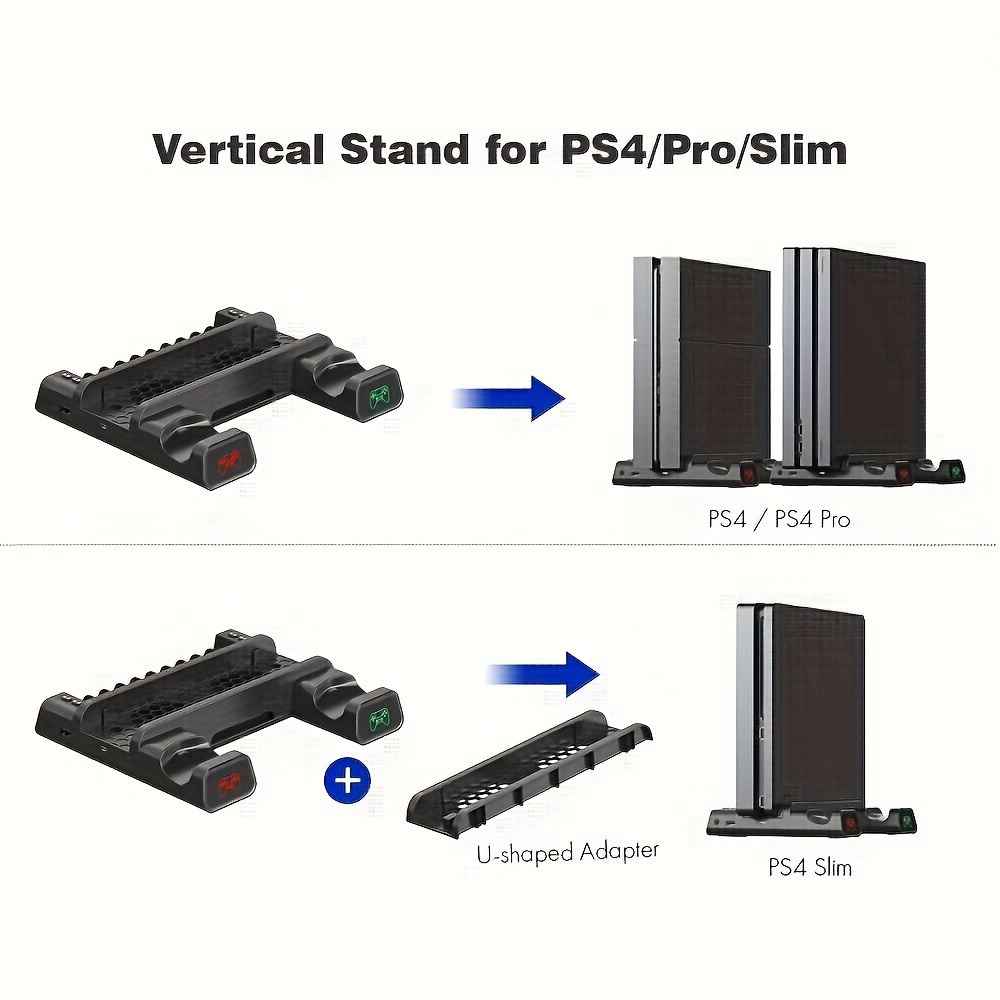 Dobe Ps4 Airflow Stand Cooling Stand Ps4 Pro Controller Charging