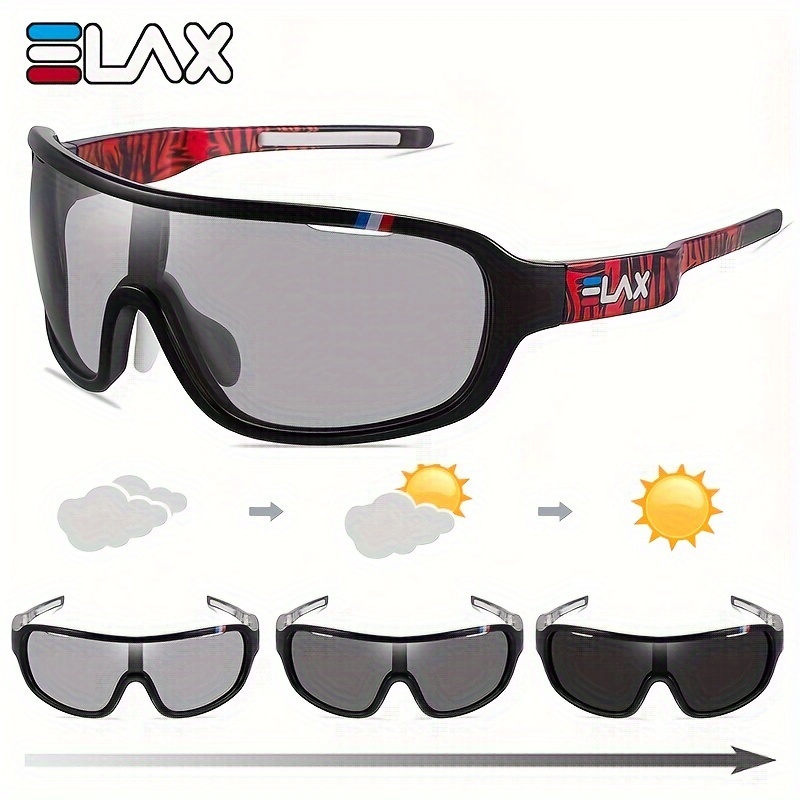 1pc Men's New Polarized and Photochromic Sunglasses, Sports Baseball Softball Running Driving Bicycle Sunglasses, Outdoor Cycling Eyewear Pit