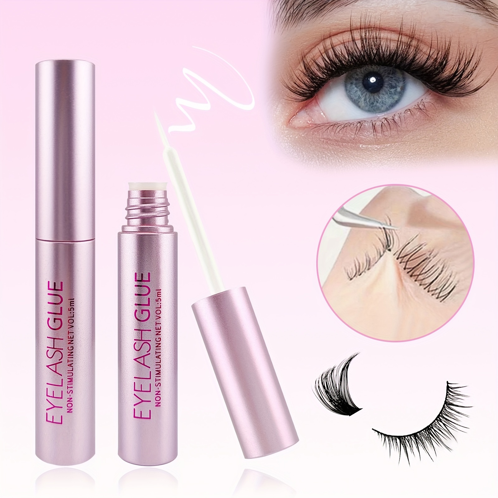 1pc White Glue For False Eyelash Adhesive - Single/easy Application, Hold, Portable & Long-lasting Suitable For Diy Lash Application, Professional Or Use
